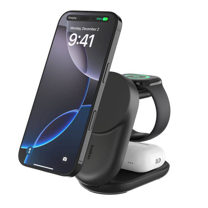 Belkin 45W Wireless Charger with 1x USB Type-C 1x wireless charging pad WIZ037MYBK