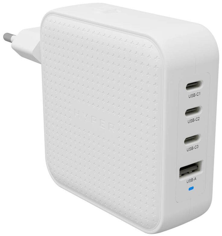 HYPER 100W Mobile Device Charger with 4x USB Type-C 1x USB 2.0 HJ1002WHWWGL