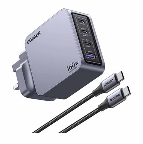 Ugreen Nexode Pro 160W Mobile Device Charger with 3x USB Type-C 1x USB-A Nexode Pro