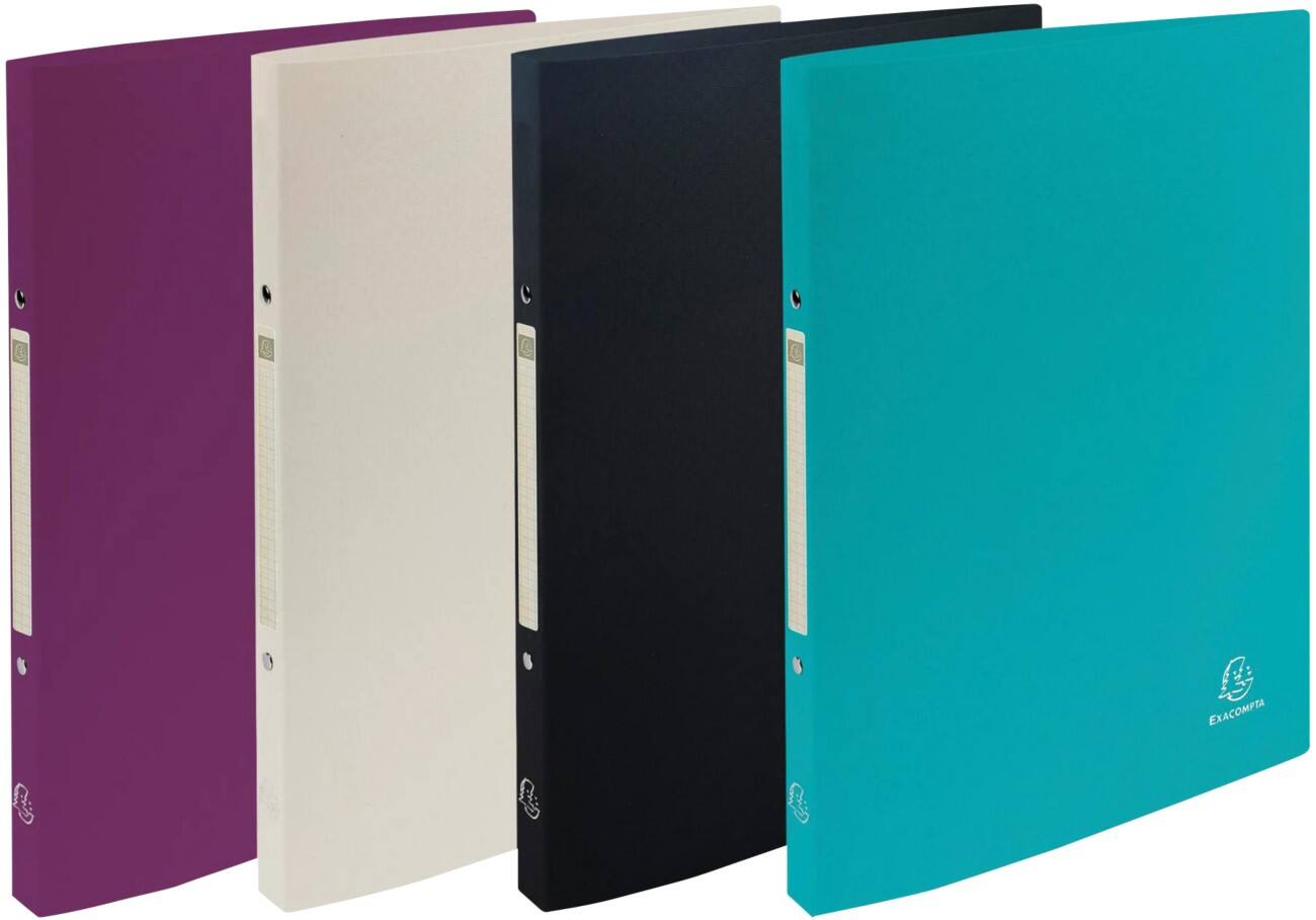 Exacompta Titane 15 mm Ring Binder PP (Polypropylene) A4 2 Rings Assorted Pack of 4