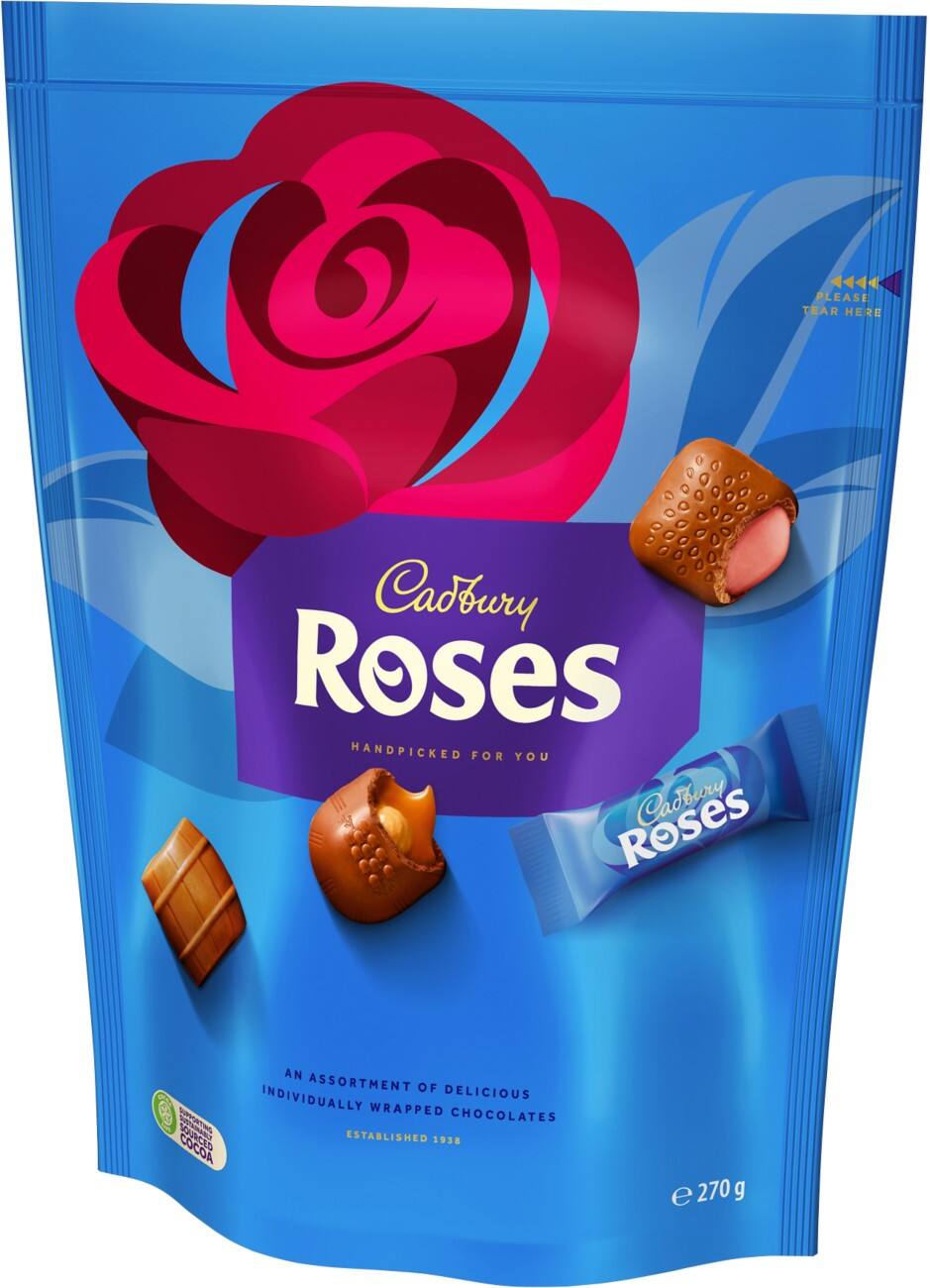 Cadbury Roses Milk Chocolate Pouch 270g