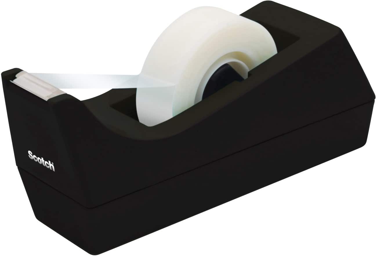 Scotch Tape Dispenser C38S Black 158.75 mm (W) x 33 m (L)