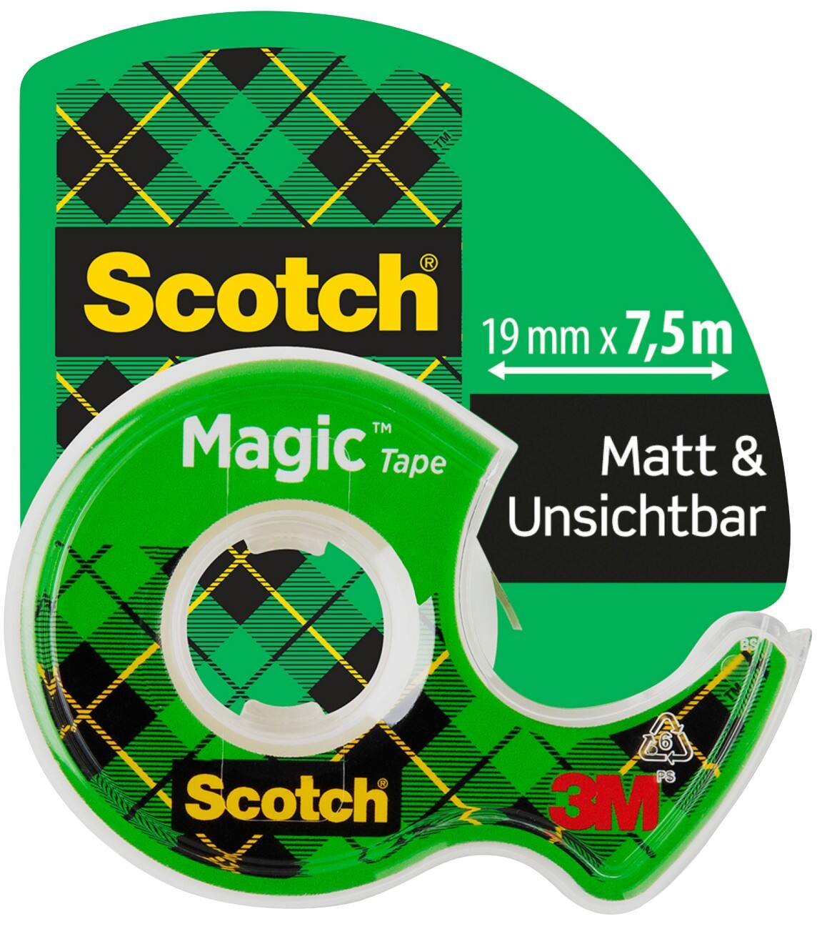 Scotch Tape Dispenser Magic 810H1975 Green 83 mm (W) x 25 m (L)