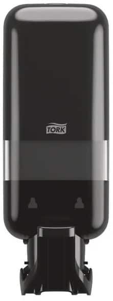 Tork S4 Soap and Hand Sanitiser Dispenser with Arm Lever Black - Hygienic Wall Mounted Dispenser for Soaps and Sanitisers&nbsp;