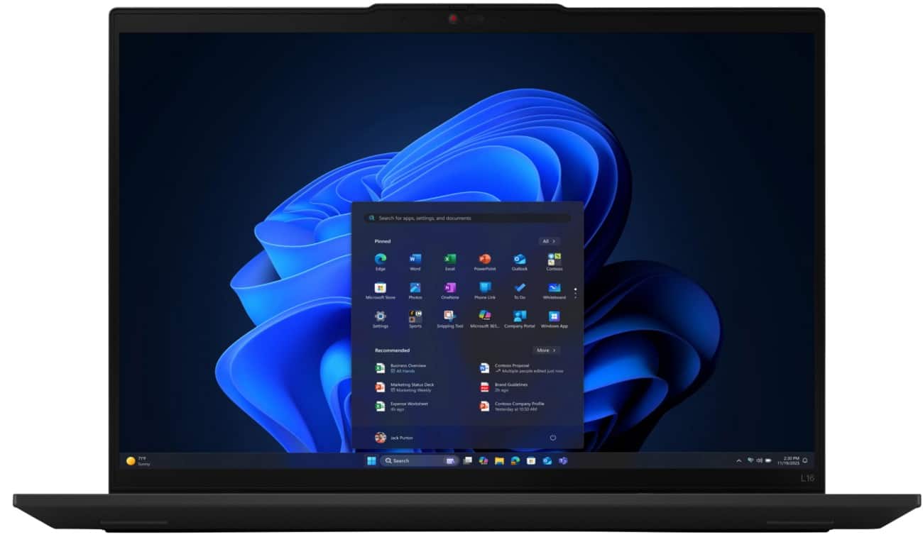 LENOVO ThinkPad TP L16 G2 Laptop 40.6 cm (16") 255U 2 GHz 16 GB Intel Graphics Windows 11 Pro