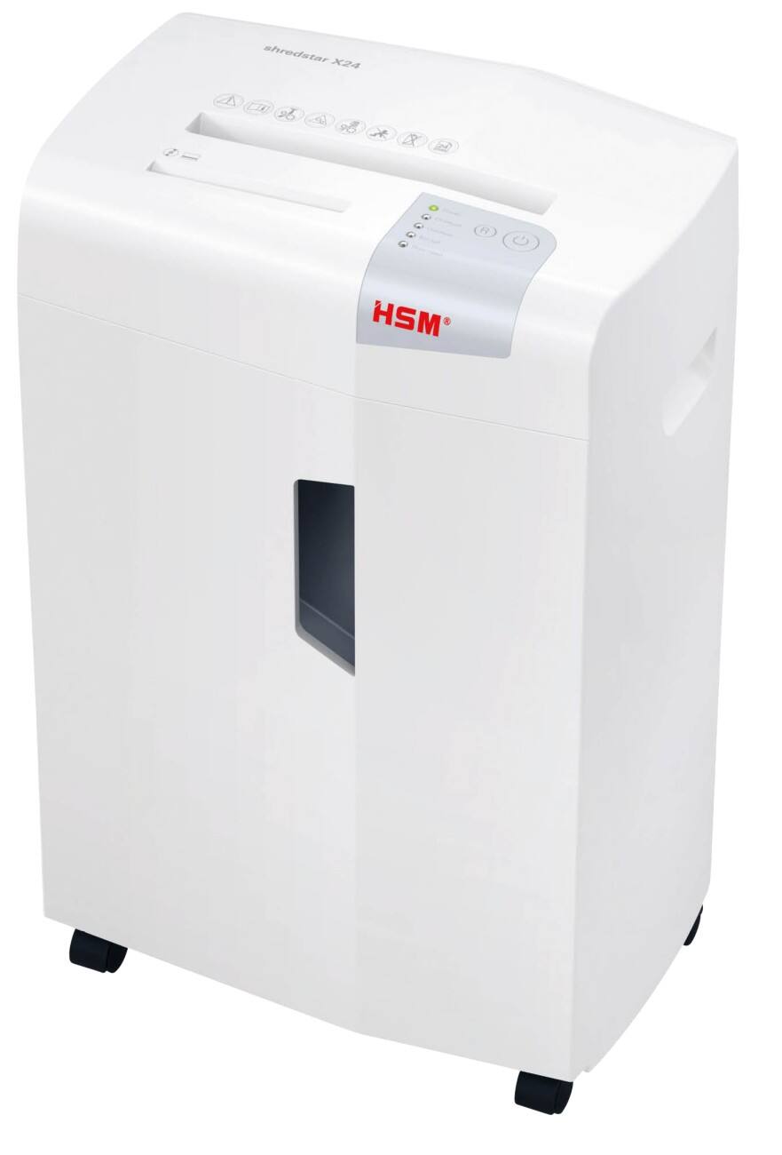 HSM shredstar X24 Document Shredder 24-Sheet Cross Cut P-4 4 x 37 mm 1039111