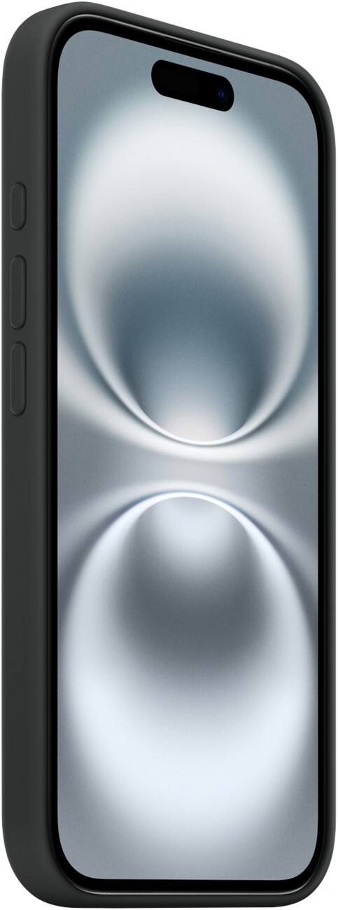 Apple iPhone 16 Silicone Mobile Phone Case for iPhone 16 Black