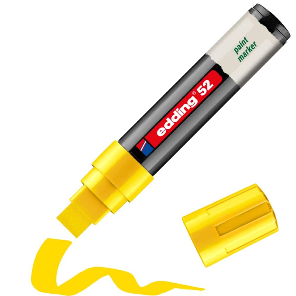 edding Permanent Paint Marker Red Extra Broad Chisel 4 - 15 mm Pack of 5