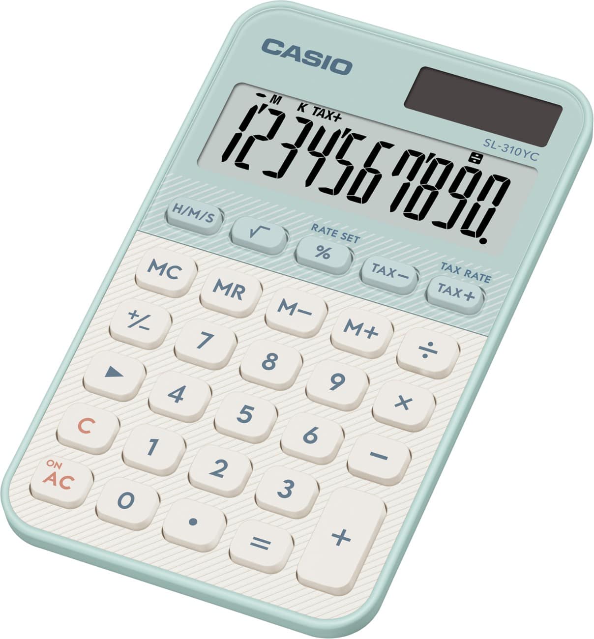 Casio Colorful Pocket Calculator 10 Digit Display Green SL-310YC-LG