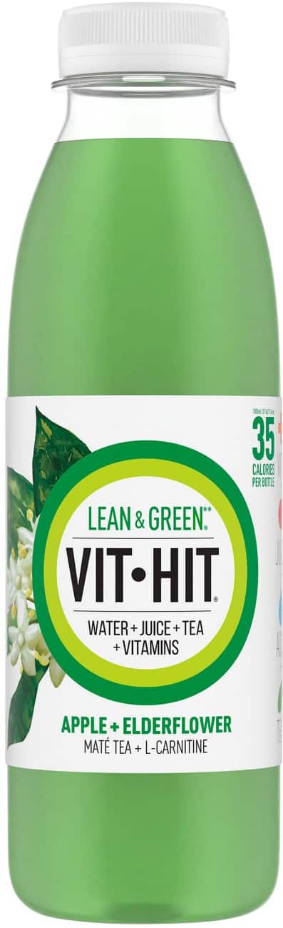 VITHIT Lean & Green Apple and Elderflower 24 Bottles x 0.5 L