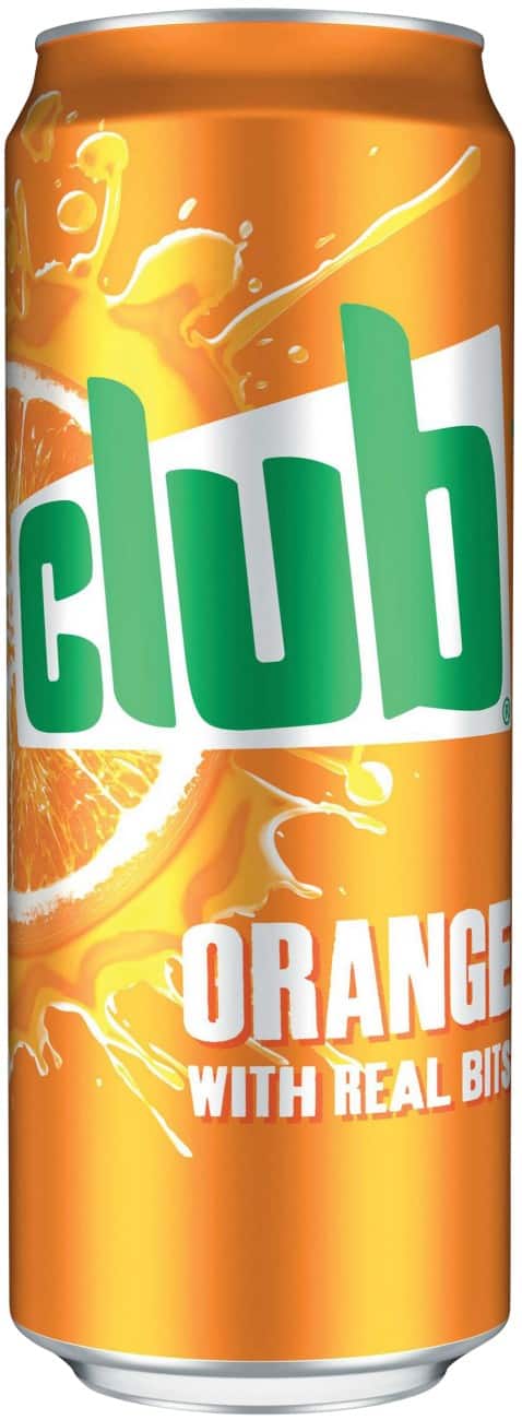 Club Orange with Real Fruit Bits 24 Cans x 0.33 L