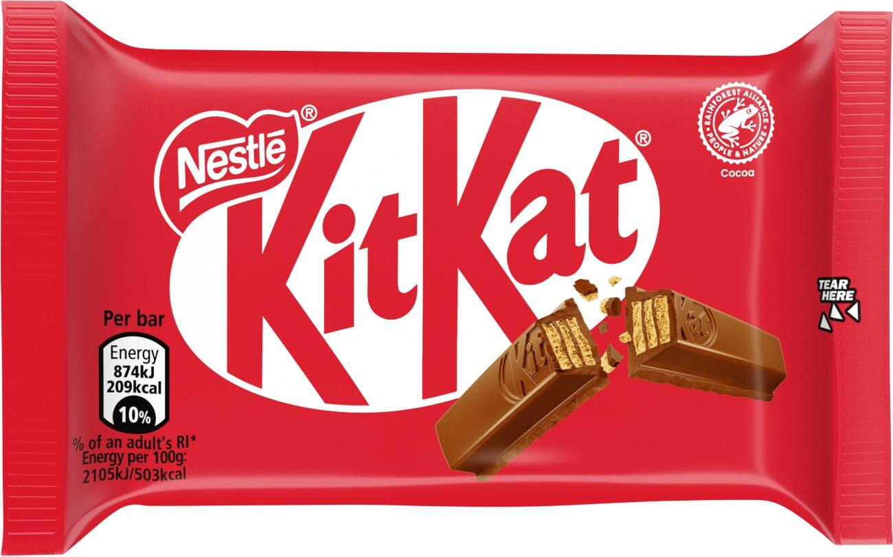 KITKAT 4 Finger Chocolate Bar Pack of 24 of 41.5 g