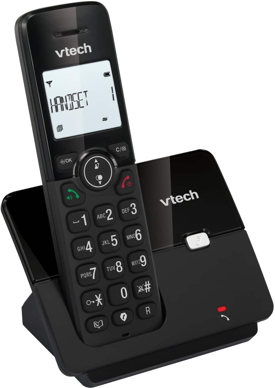 VTech CS2000 Single Digital Cordless Home Telephone DECT Caller ID Black