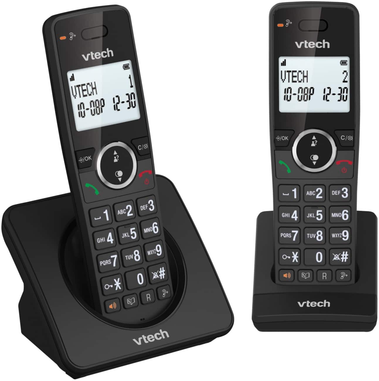 VTech ES2001 Twin Digital Cordless Home Telephone DECT Caller ID Black