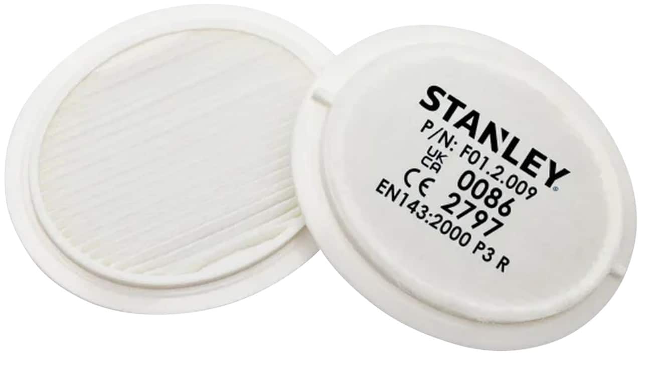 Stanley Respirator Replacement Filter F01.2.009.GB1 White