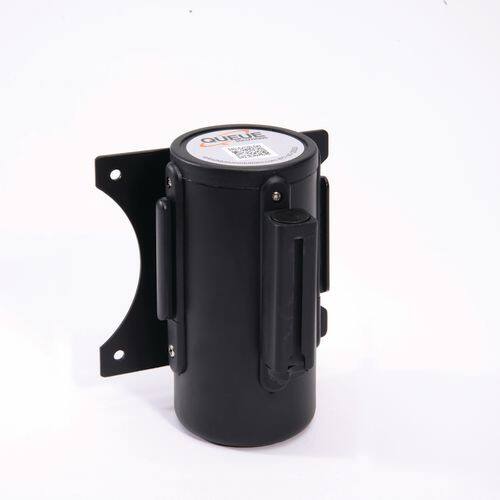 Wall Retractable Barrier Steel 5 cm Black