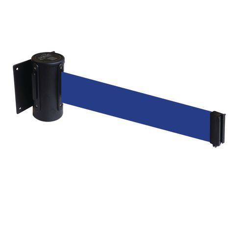 Wall Retractable Barrier Steel 5 cm Blue