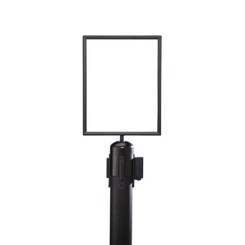 Retractable Barrier Steel Black