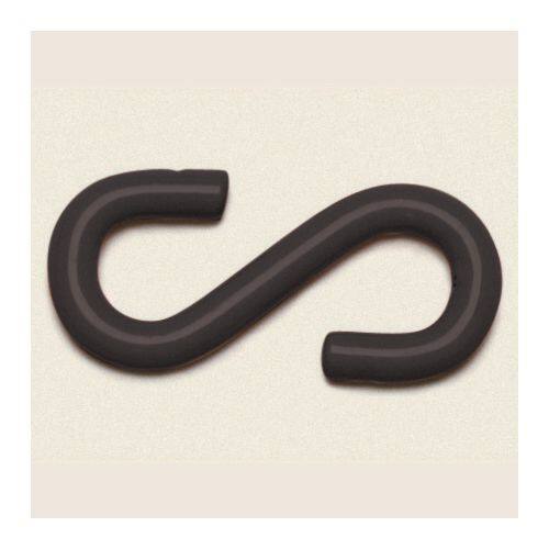 S-Hook Black Plastic Pack of 10