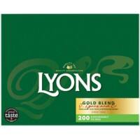 Lyons Gold Blend Enveloped Black Tea Bags Pack of 200