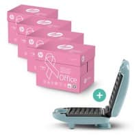HP Office Pinkream A4 Printer Paper 20 Reams of 500 Sheets + Giles & Posner 3-in-1 Snack & Waffle Maker
