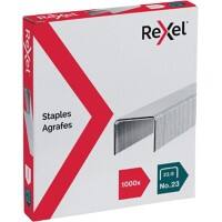 Rexel Staples 23/8 2101054 Steel Silver Pack of 1000