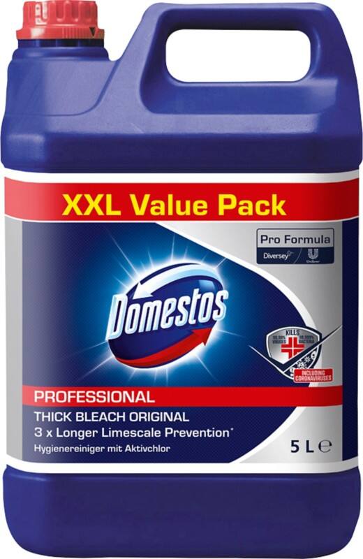 Domestos Pro Formula Original Liquid Bleach XXL Value Pack 5 L