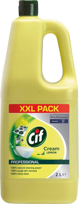 Cif Pro Formula Cream Lemon Surface Liquid Cleaner 2 L