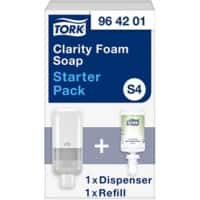 Tork S4 Soap Dispenser and Refill Plastic White 2 Pieces