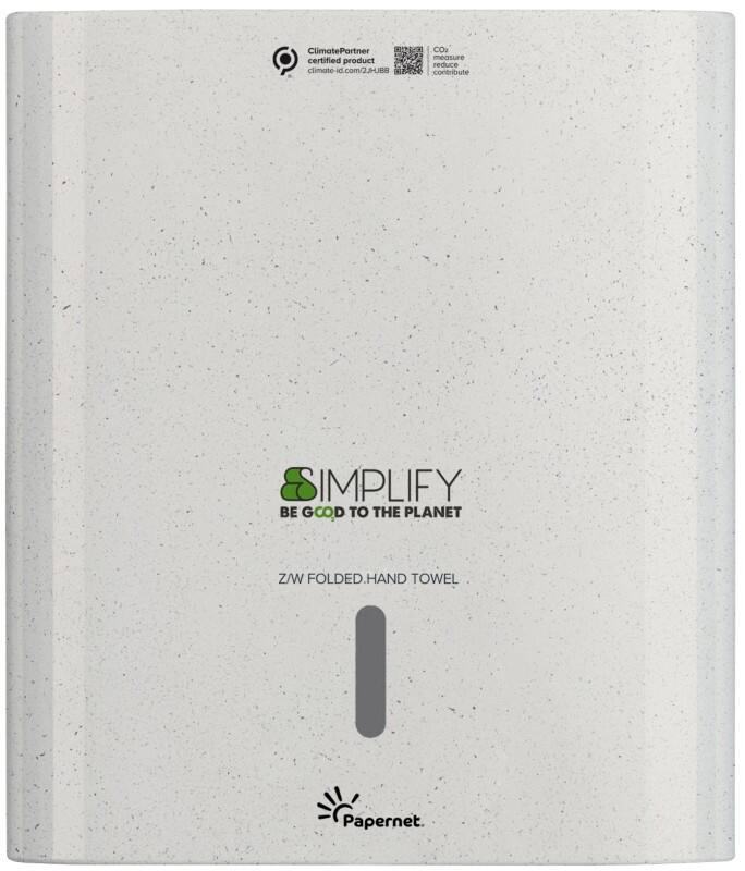 Papernet Simplify Z/W - Fold Paper Hand Towel Dispenser 421336 White Wood