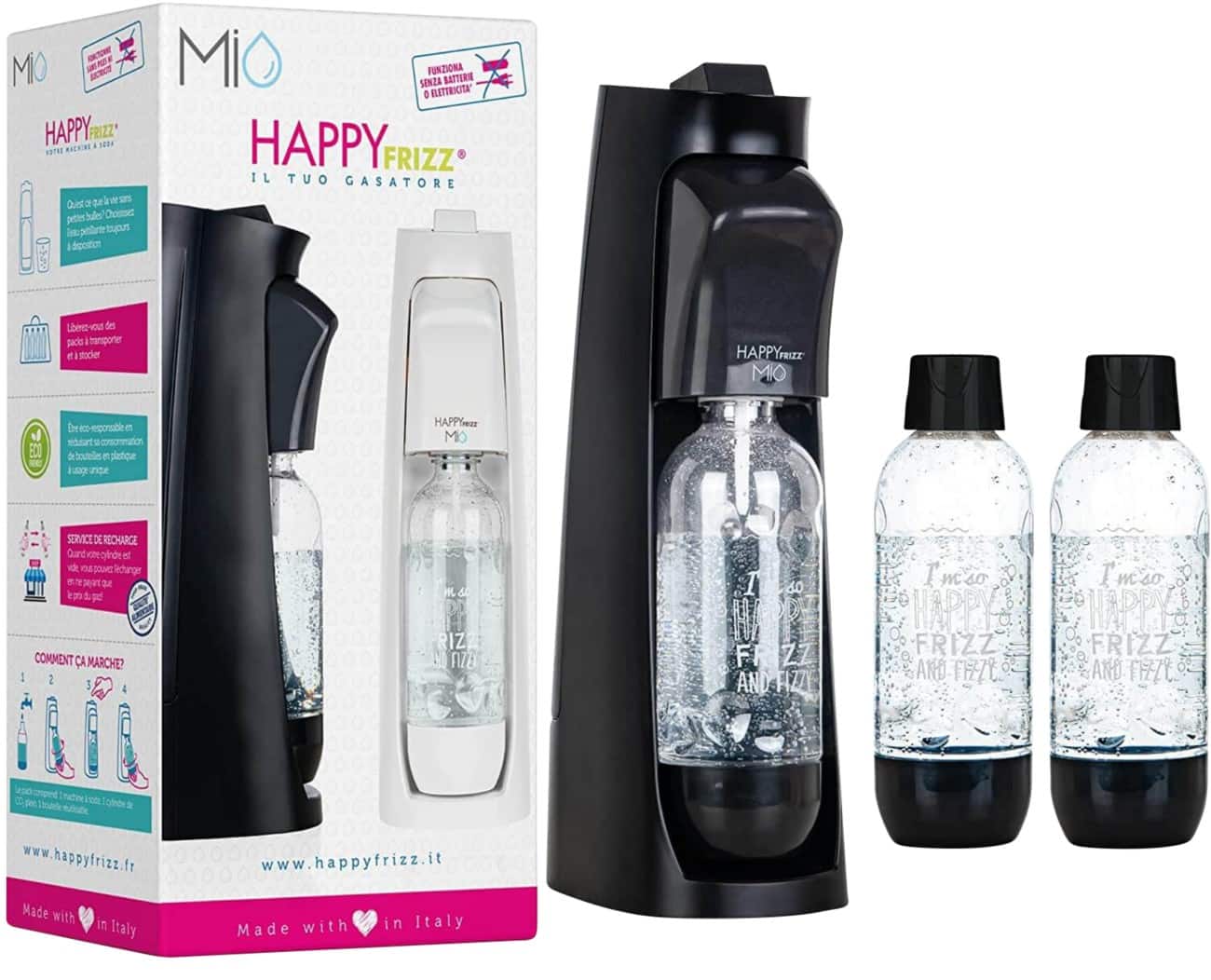 Happy Frizz Sparkling Water Maker Plastic 1L Set