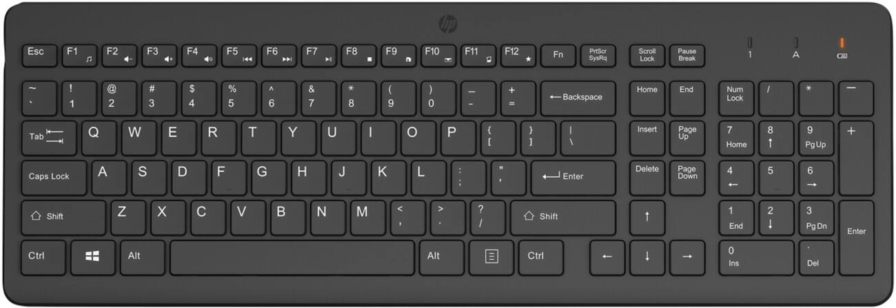 HP 225 Wireless Keyboard QWERTY UK  Black