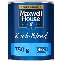 Maxwell House Instant Coffee Tin Rich Dark Refillable 750 g