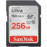 SanDisk Ultra Memory UHS-I SDXC Card 256 GB Black