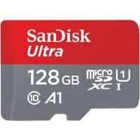 SanDisk Ultra MicroSDXC Card 128 GB Grey, Red