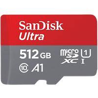 SanDisk Ultra MicroSDXC Card 512 GB Grey, Red