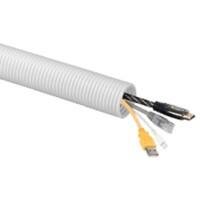 D-Line Cable Tidy Tube White 23 cm x 23 cm x 230 mm