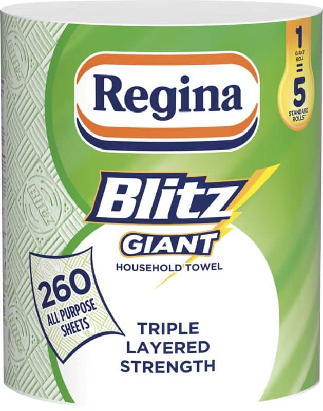 Regina Blitz Giant Kitchen Roll 3 Ply 421396 260 Sheets