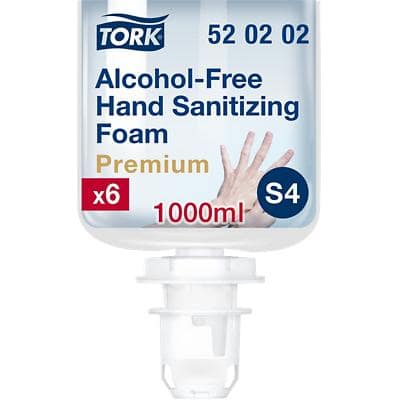 Tork Hand Sanitiser Foam Transparent 520202 1 L Pack of 6
