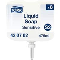 Tork Hand Soap Liquid Non Scented White S2 475ml Pack of 8
