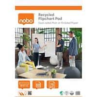 Nobo Flipchart Pad 1915659 Dual-Sided Plain or Gridded Paper Perforated 58x81cm 70 gsm 50 Sheets