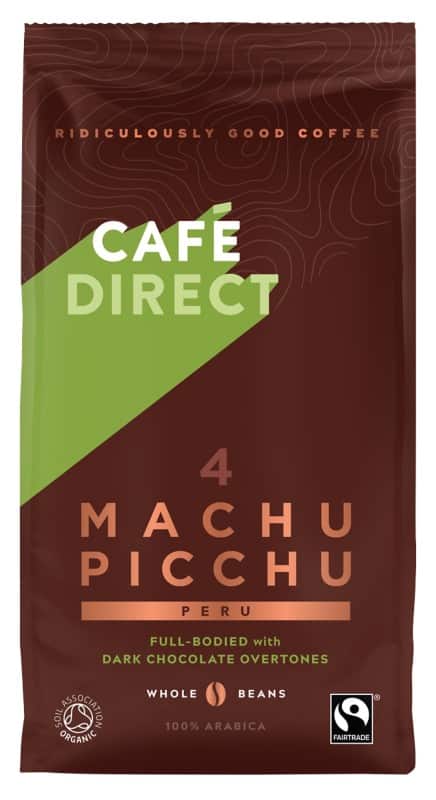 Café Direct Machu Picchu Coffee Beans Dark Chocolate Undertones Arabica 200 g