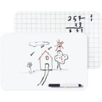 Bi-Office Schoolmate Whiteboard Non Magnetic Melamine Double 30 (W) x 21 (H) cm Pack of 30