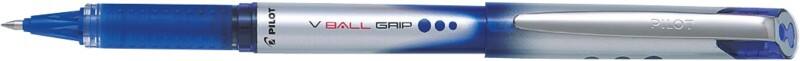 Pilot V-Ball Grip 07 Non-retractable Rollerball Pen Blue 0.4 mm Medium Rollerball Non Refillable Pack of 12