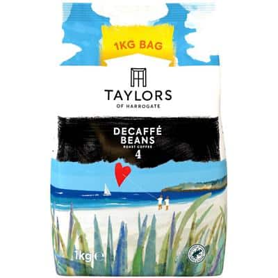 Taylors of Harrogate Decaffe Roast Coffee Beans Caramel and Malt Decaffeinated Arabica 1000 g