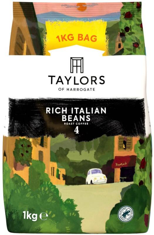 Taylors of Harrogate Rich Italian Coffee Beans Arabica 1 kg