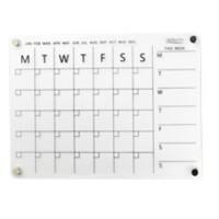 Deflecto Week to view Wall Planner Magnetic Magnetic 42 (W) x 29.7 (H) cm Plastic Transparent