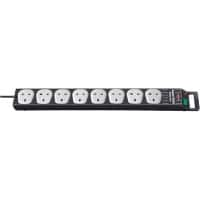 brennenstuhl Extension Lead 8 Way Black