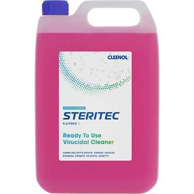 STERITEC Virucidal Cleaner Ready to Use STE-VC-RTU-2X5 Liquid 5 L