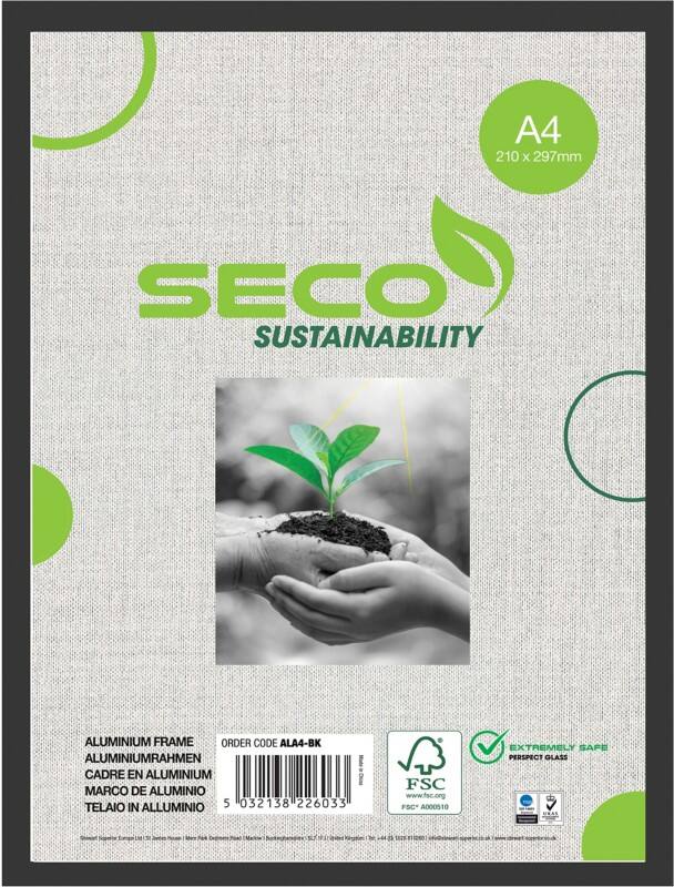 Seco A4 Picture Frame ALA4-VK 22 (W) x 2.1 (D) x 43 (H) cm ALA4-BK